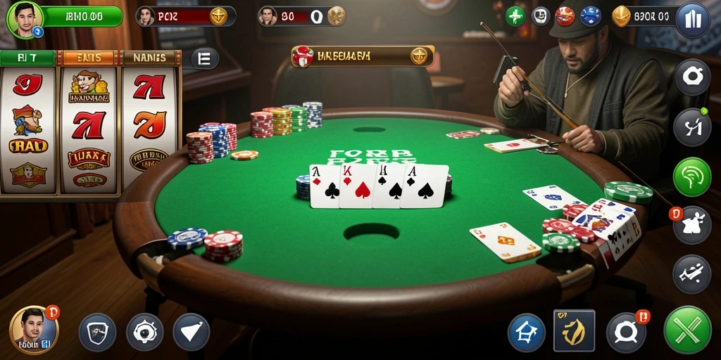 Screenshot memperlihatkan pemandangan level yang menakjubkan.