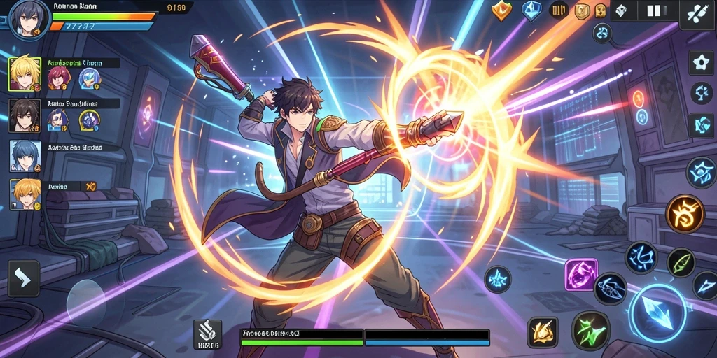 Tangkapan layar ketiga memperlihatkan interaksi dengan karakter lain dalam game.