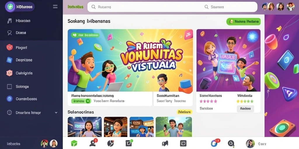 Fitur komunitas untuk interaksi antar pemain.